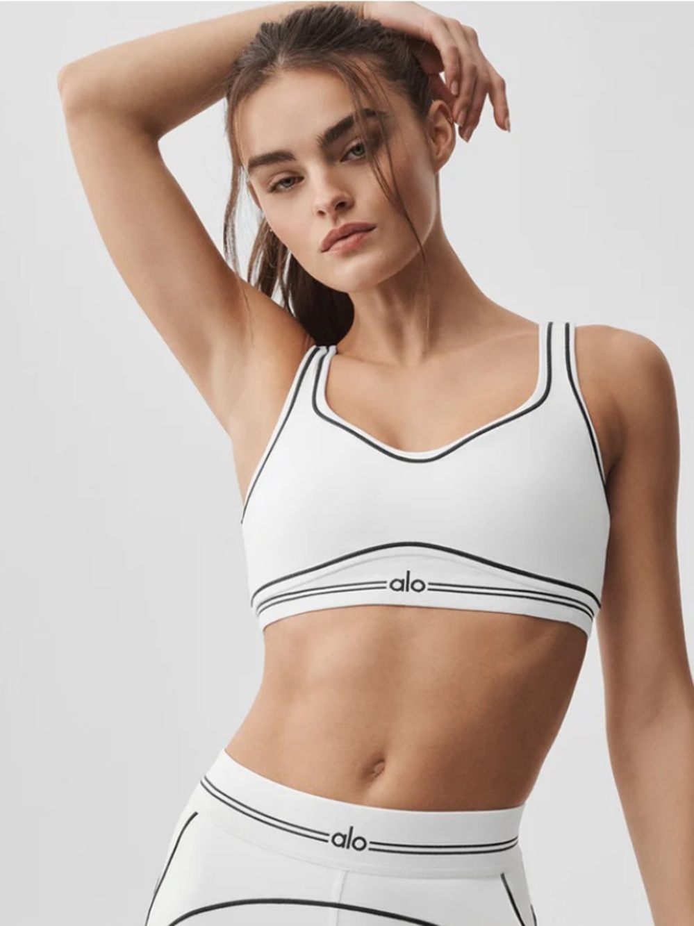 ALO Yoga Heartthrob Bra White